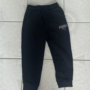 Selling: Black Sweatpants | Brand: Puma | Size: Kids 7/8